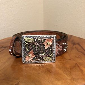 Nacona western leather belt